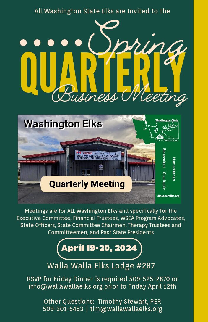 WSEA Spring Quarterly – April 19-20
