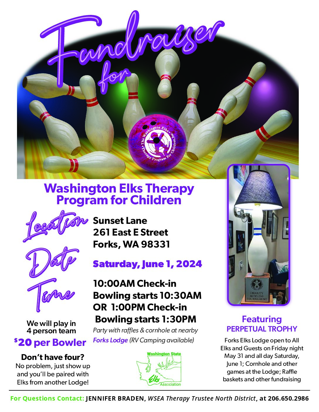 Bowling for Children’s Therapy – 6/1