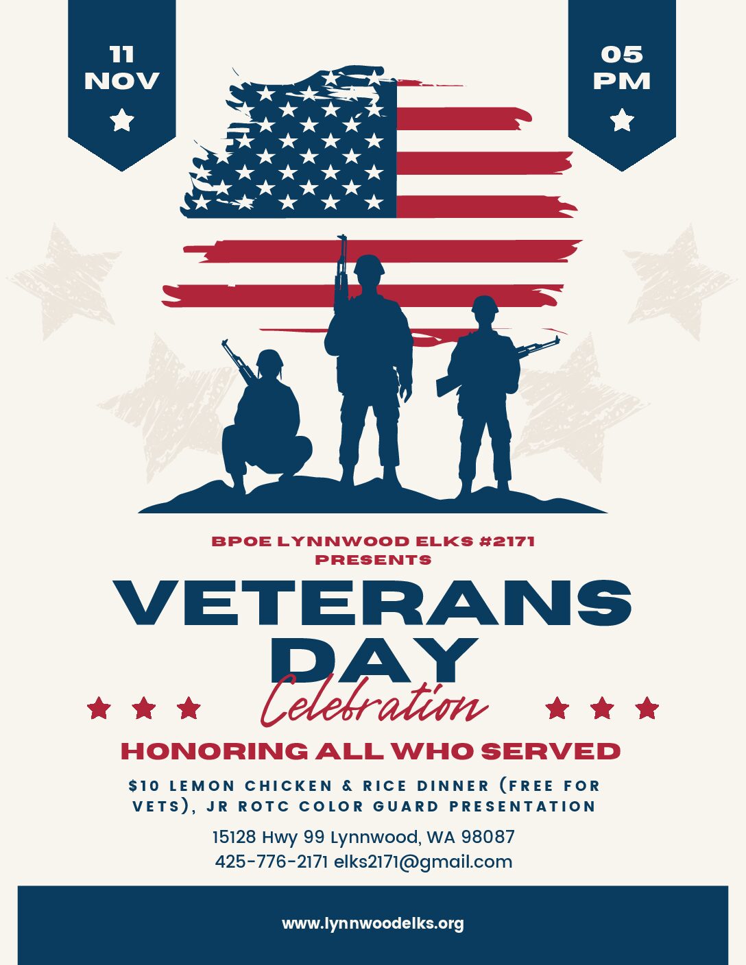 Veteran’s Day – Nov 11