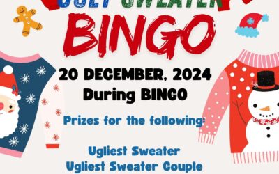 Ugly Sweater Bingo Night – Dec 20