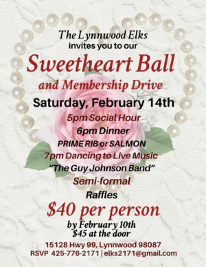 Sweetheart Ball & Membership Drive