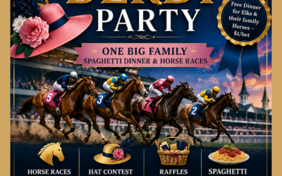 Kentucky Derby, One Big Family Spaghetti Dinner – June 4